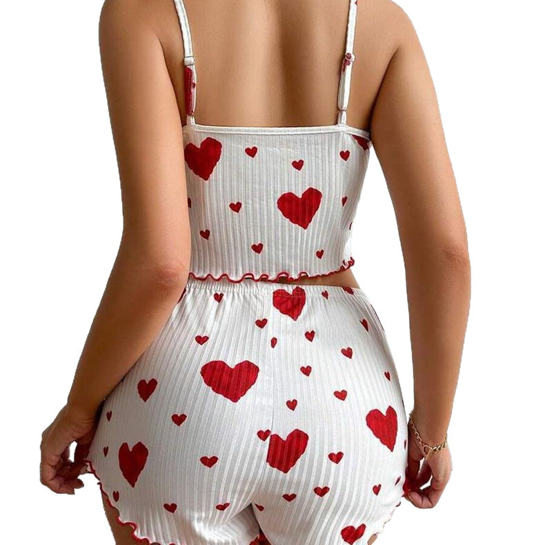 Women's Heart Print Loungewear