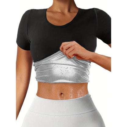 Women's Heat Capture Sauna Shirt for Workouts