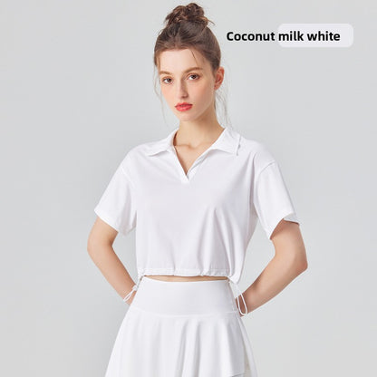 Women's High Collar Quick-Dry Fitness T-Shirt
