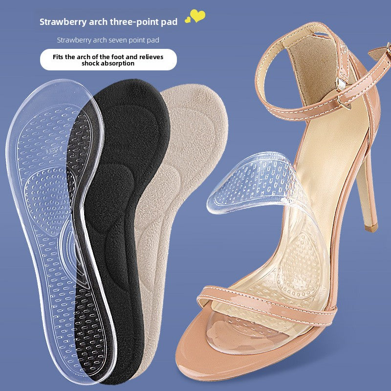 Women's high-heeled shoes half-size insoles