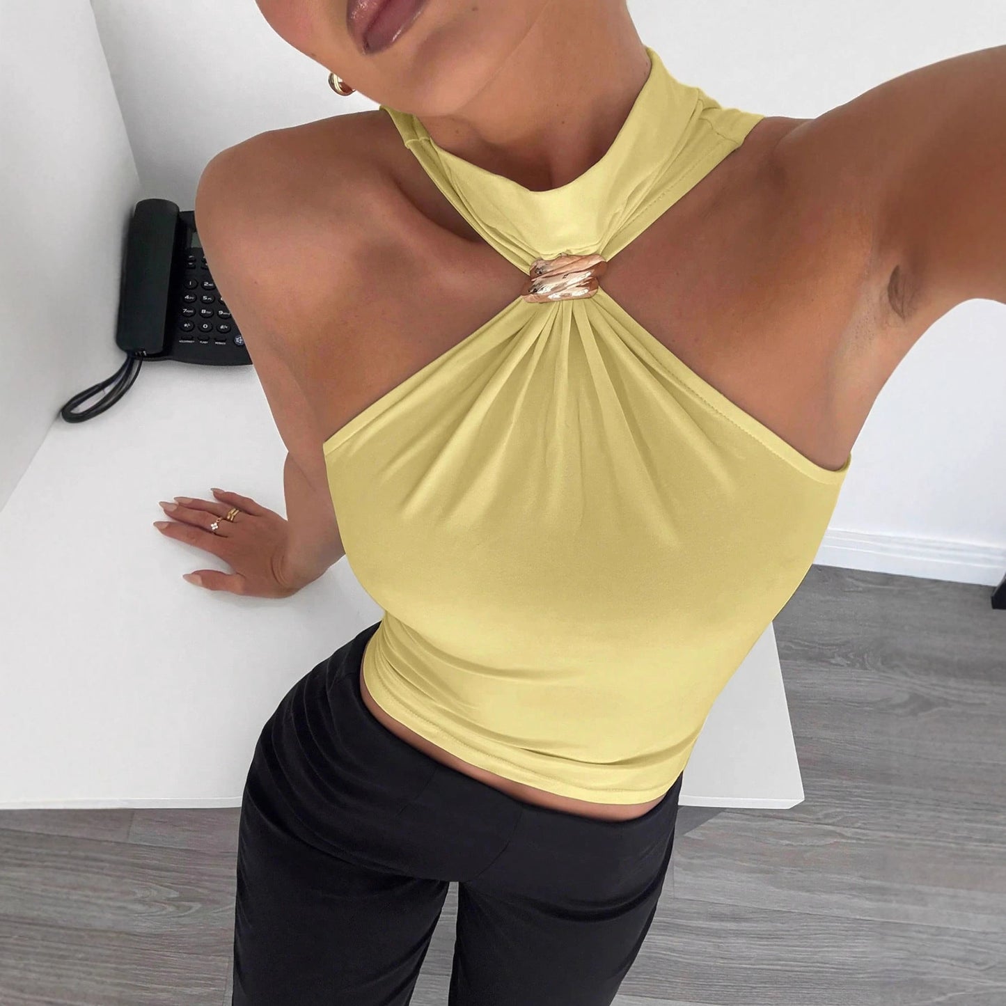 Women's High-Neck Stretch Vest