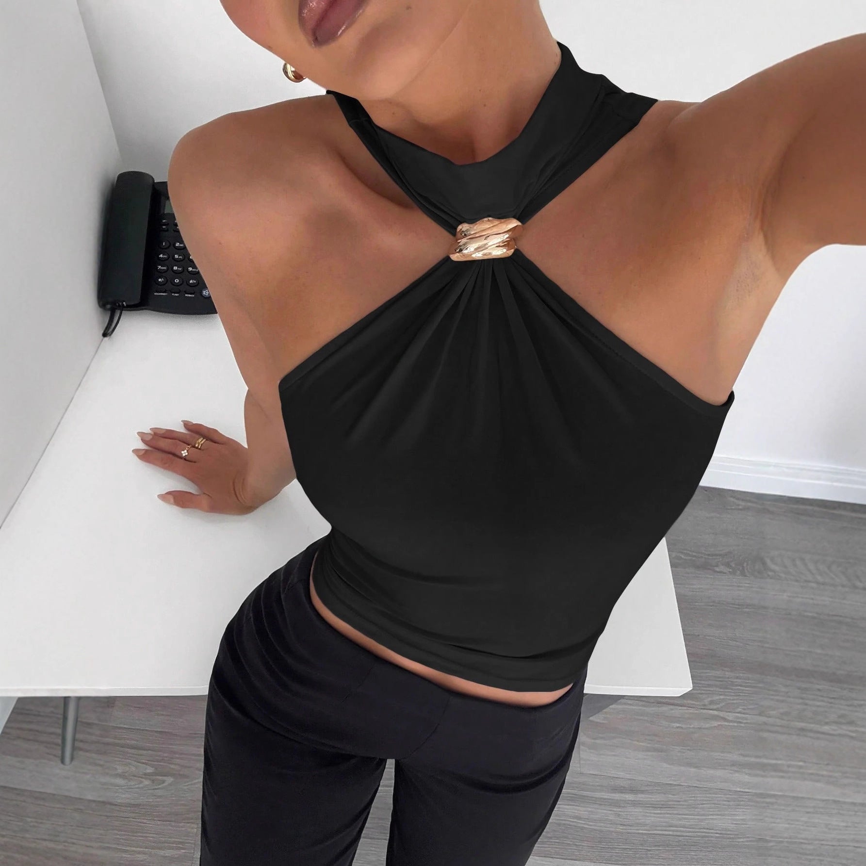 Women's High-Neck Stretch Vest