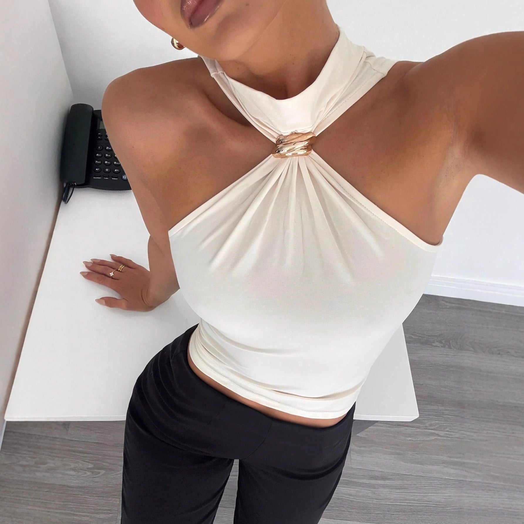 Women's High-Neck Stretch Vest