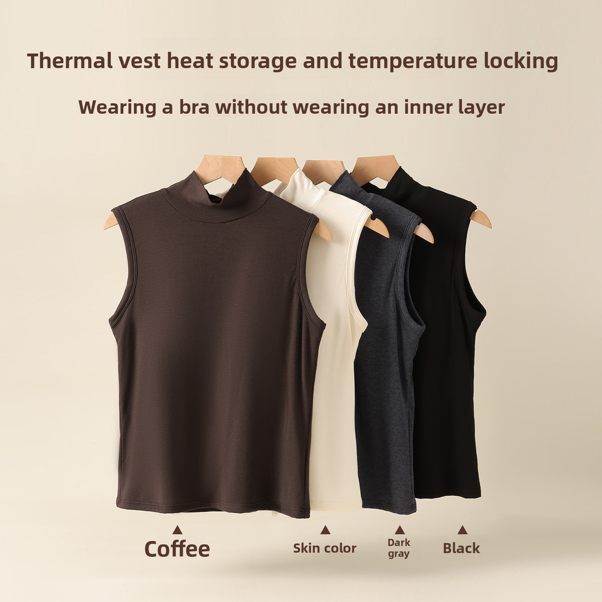 Women's High-Neck Warm Velvet Vest