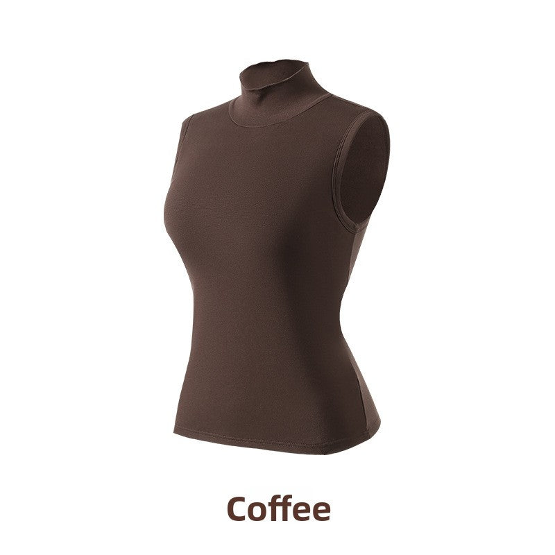 Women's High-Neck Warm Velvet Vest