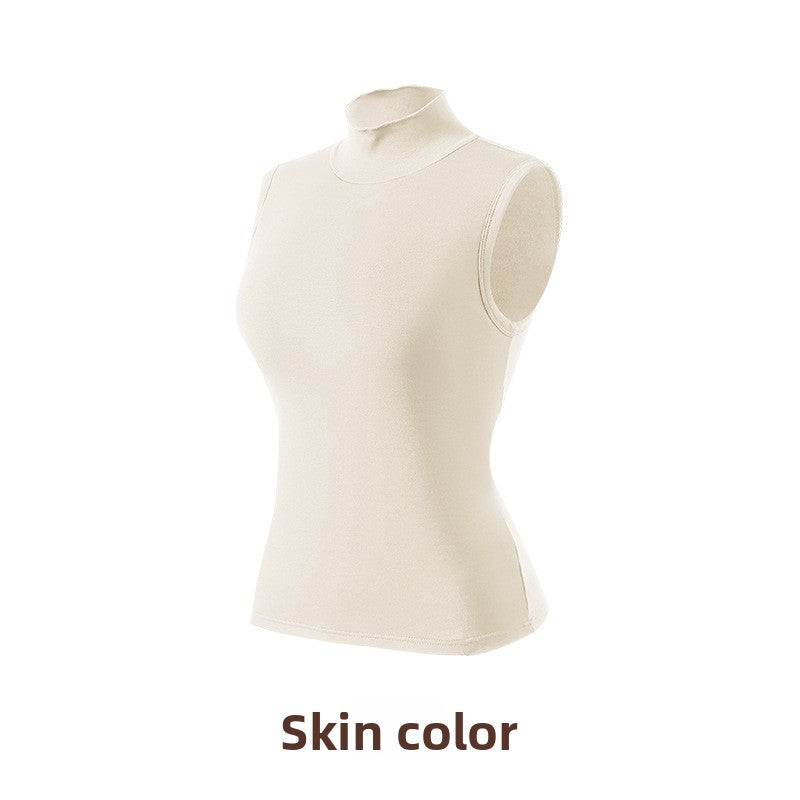 Women's High-Neck Warm Velvet Vest
