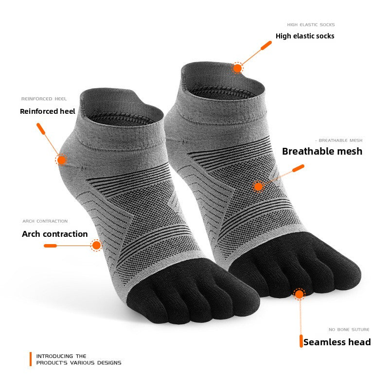 Women's high-top moisture-wicking and sweat-absorbing fingerless socks