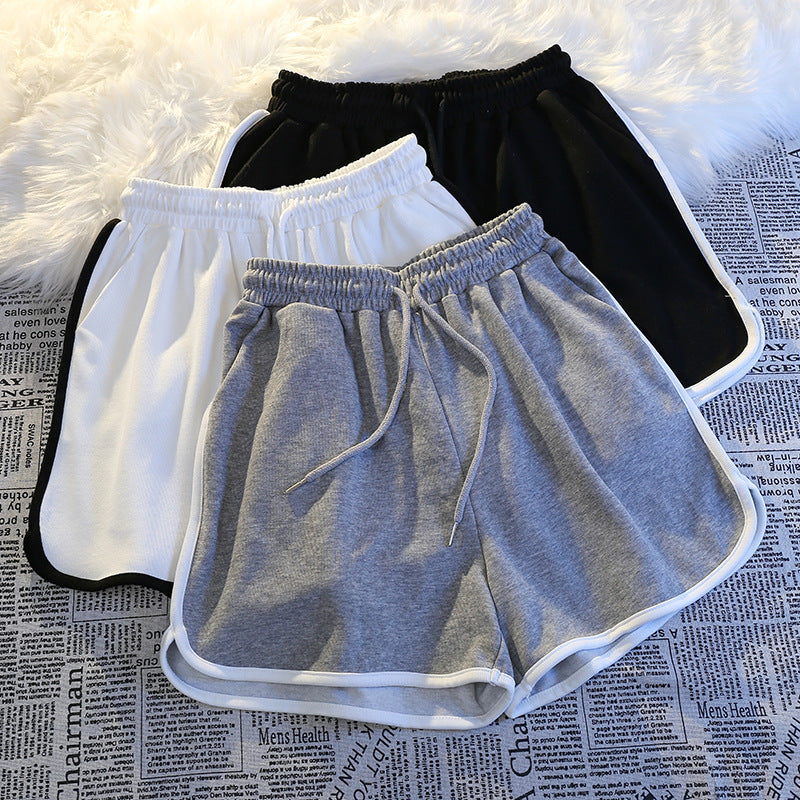 Women's High Waist Elastic Shorts