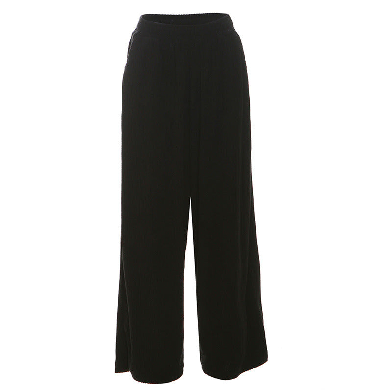Women's High Waist Loose Straight Casual Pants