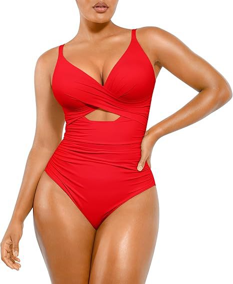 Women's High Waist One-Piece Swimsuit