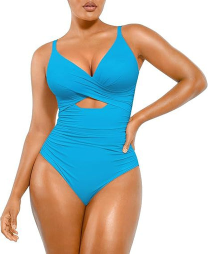 Women's High Waist One-Piece Swimsuit