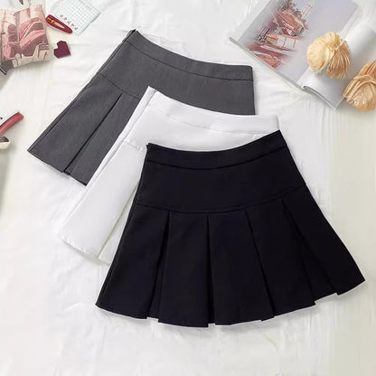 Women's High Waist Pleated Skirt