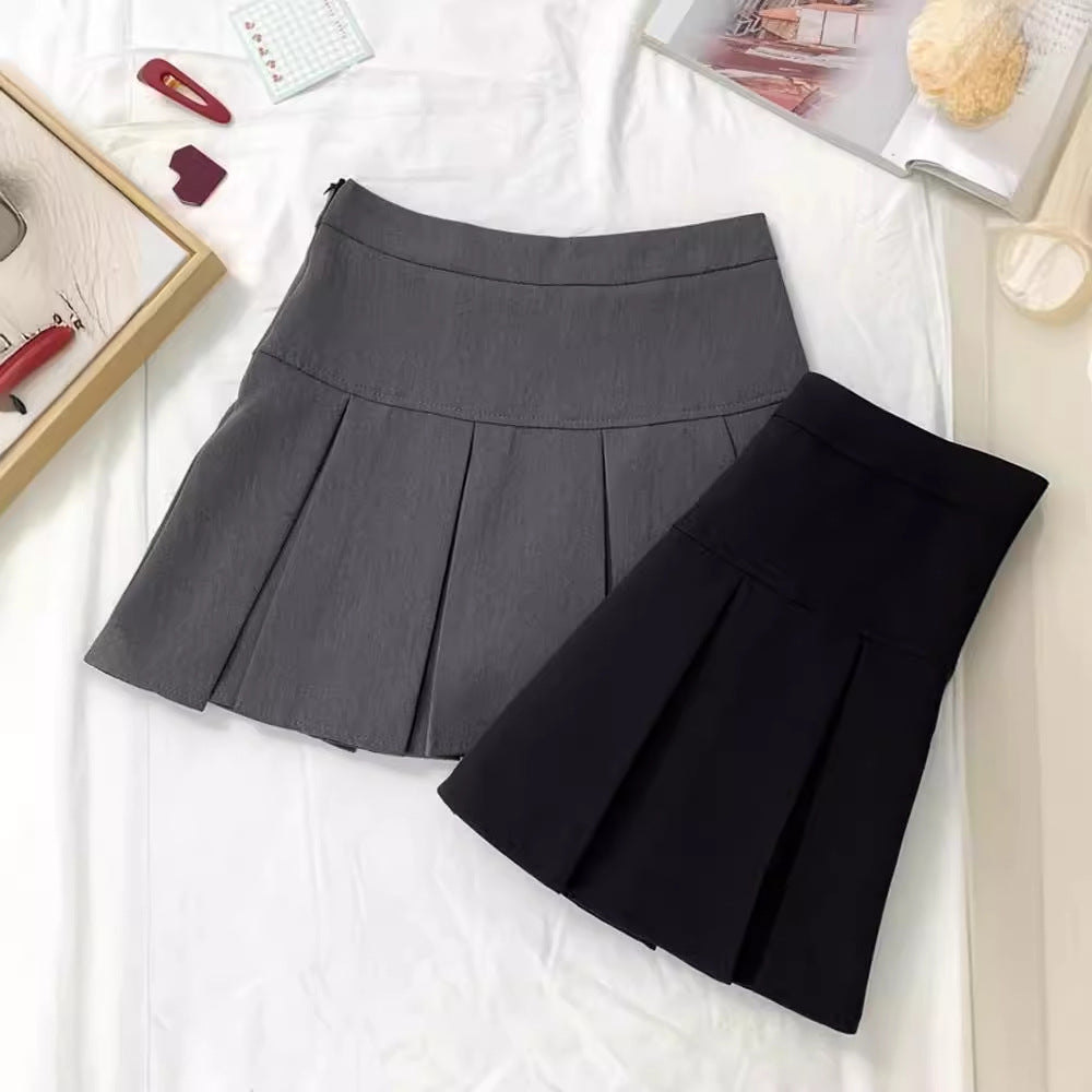 Women's High Waist Pleated Skirt