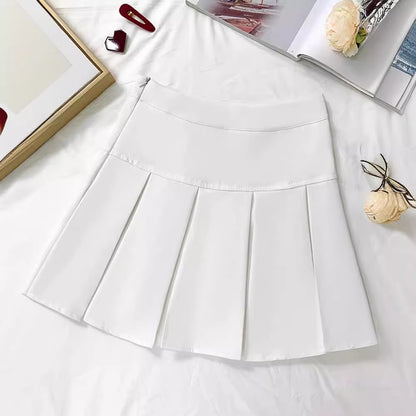 Women's High Waist Pleated Skirt