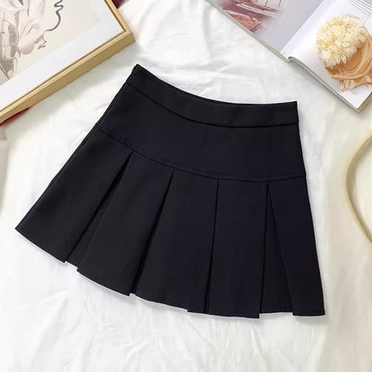 Women's High Waist Pleated Skirt