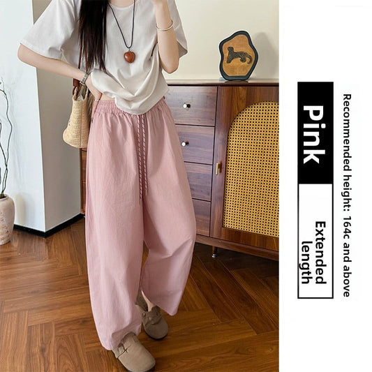 Women's High Waist Slim-fit Cropped Wide Leg Casual Pants