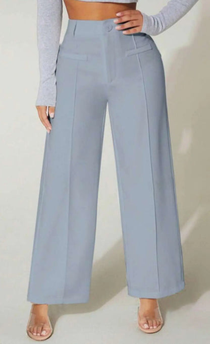 Women's High Waist Straight-Leg Casual Pants