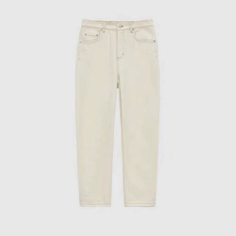 Women's High Waist Straight Leg Cropped Jeans