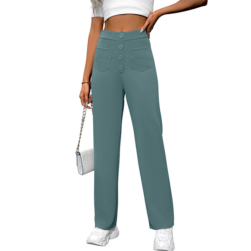 Women's High Waist Wide Leg Casual Pants