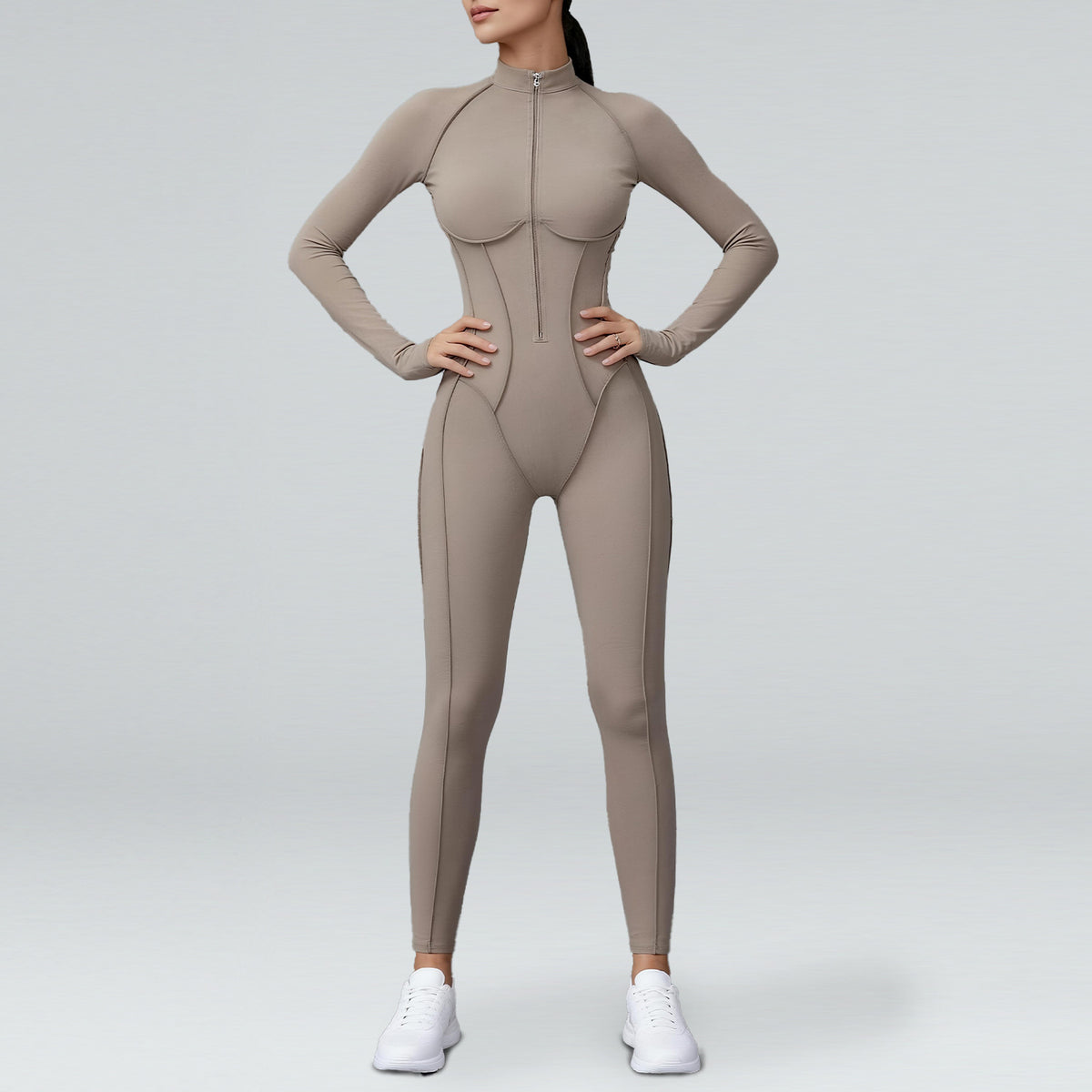 Women's High-Waist Workout Bodysuit