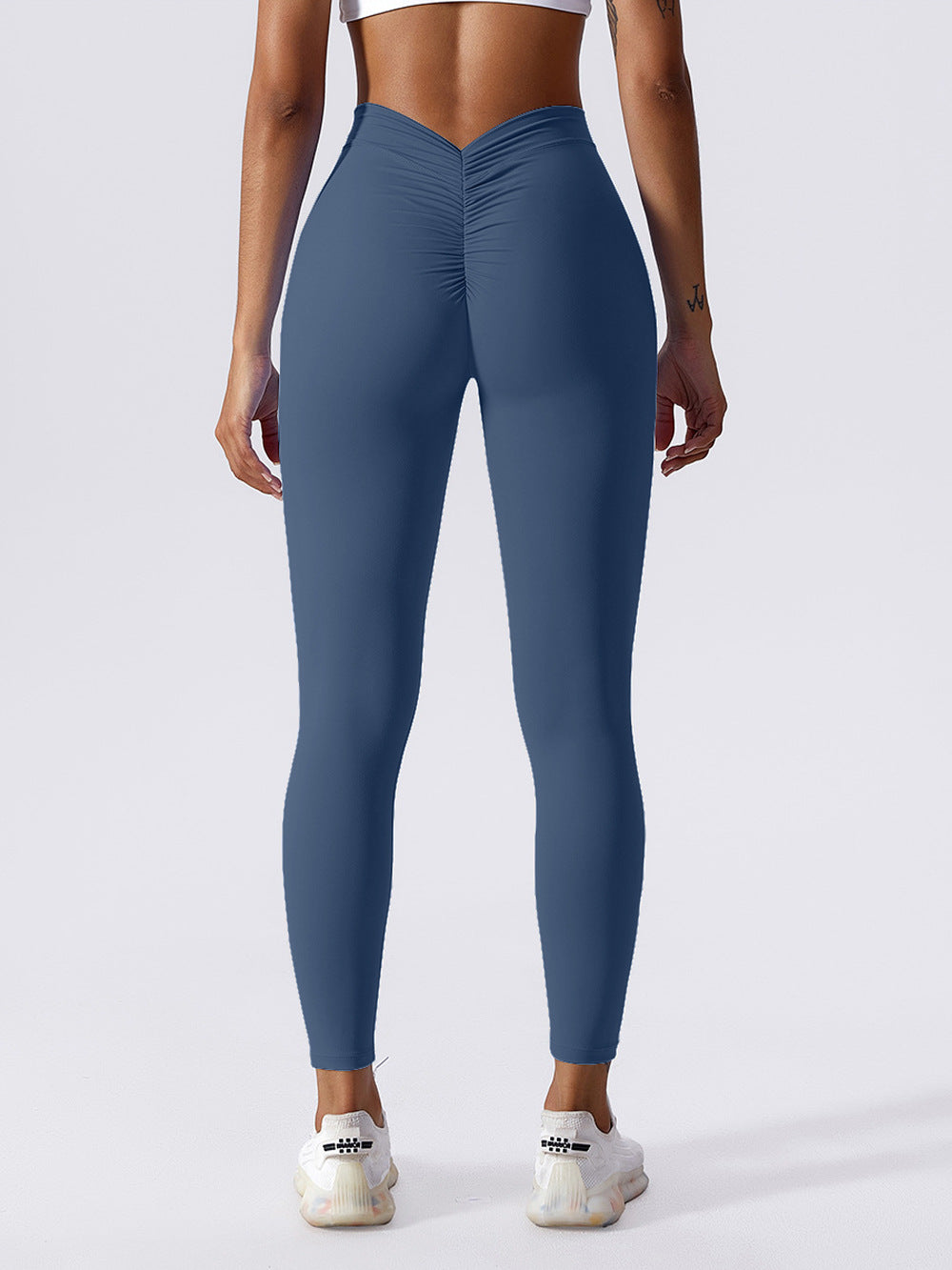 Women's High Waist Yoga Pants with V-Cut Design
