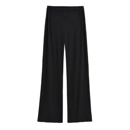 Women's High Waisted Cotton Straight Leg Pants