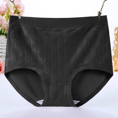 Women's high-waisted pure cotton underpants