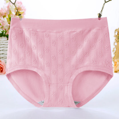 Women's high-waisted pure cotton underpants