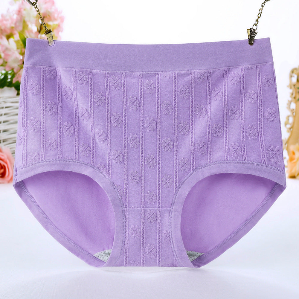 Women's high-waisted pure cotton underpants