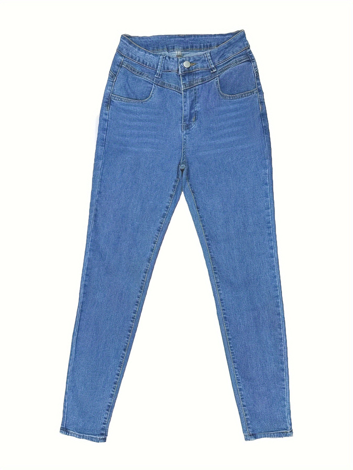 Women's High-Waisted Stretch Denim Pants