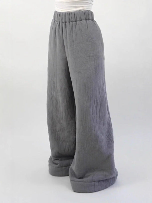 Women's High-Waisted Wide-Leg Casual Pants
