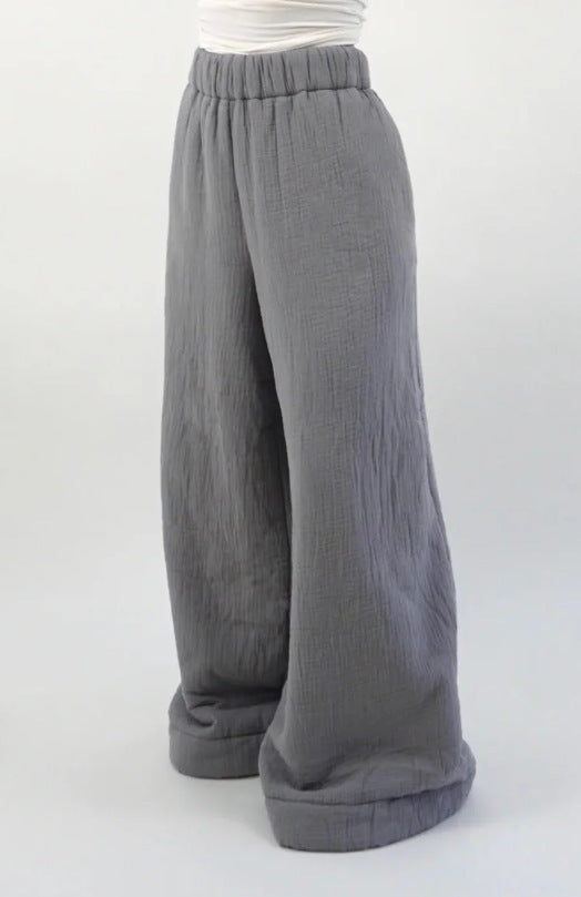 Women's High-Waisted Wide-Leg Casual Pants