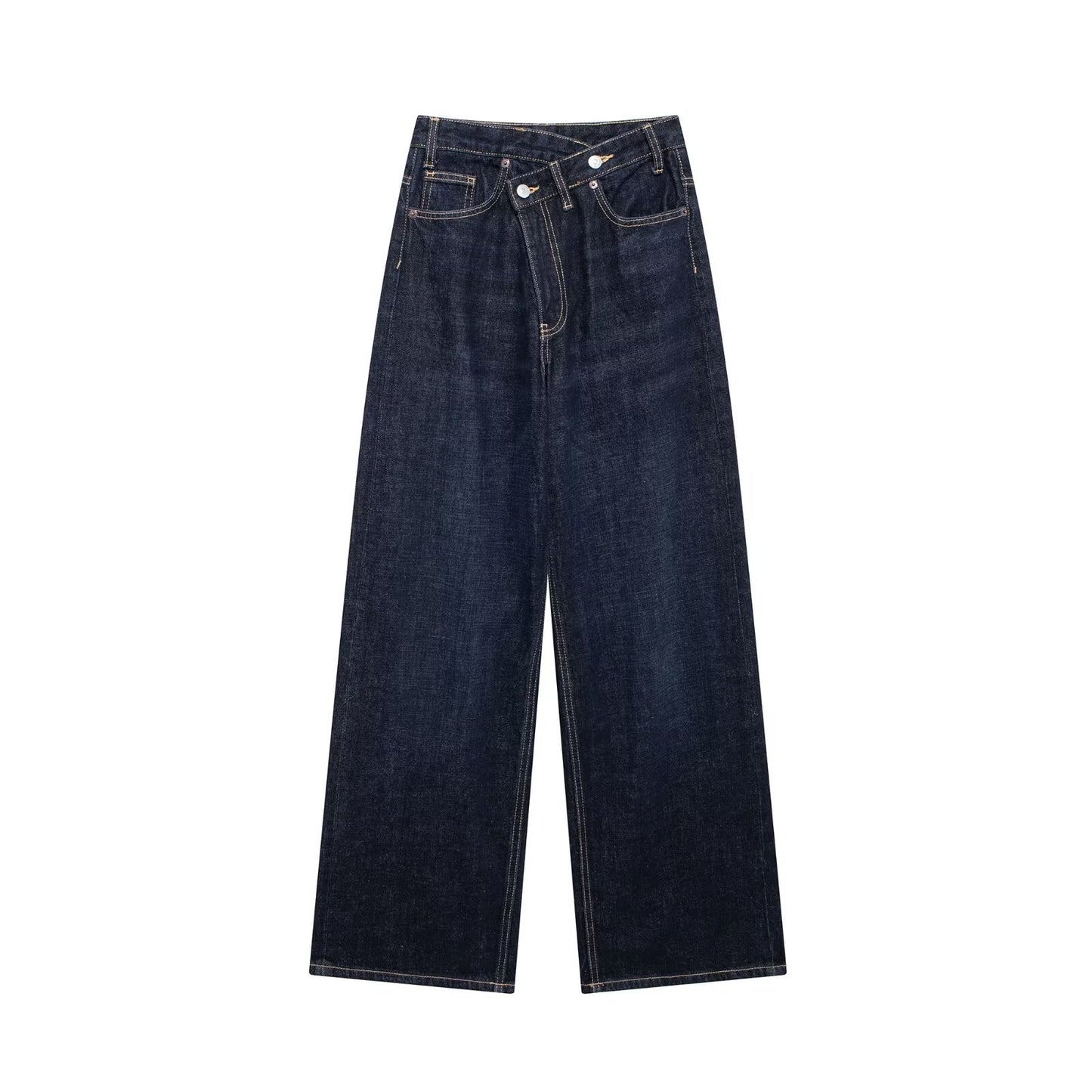 Women's High-Waisted Wide-Leg Jeans