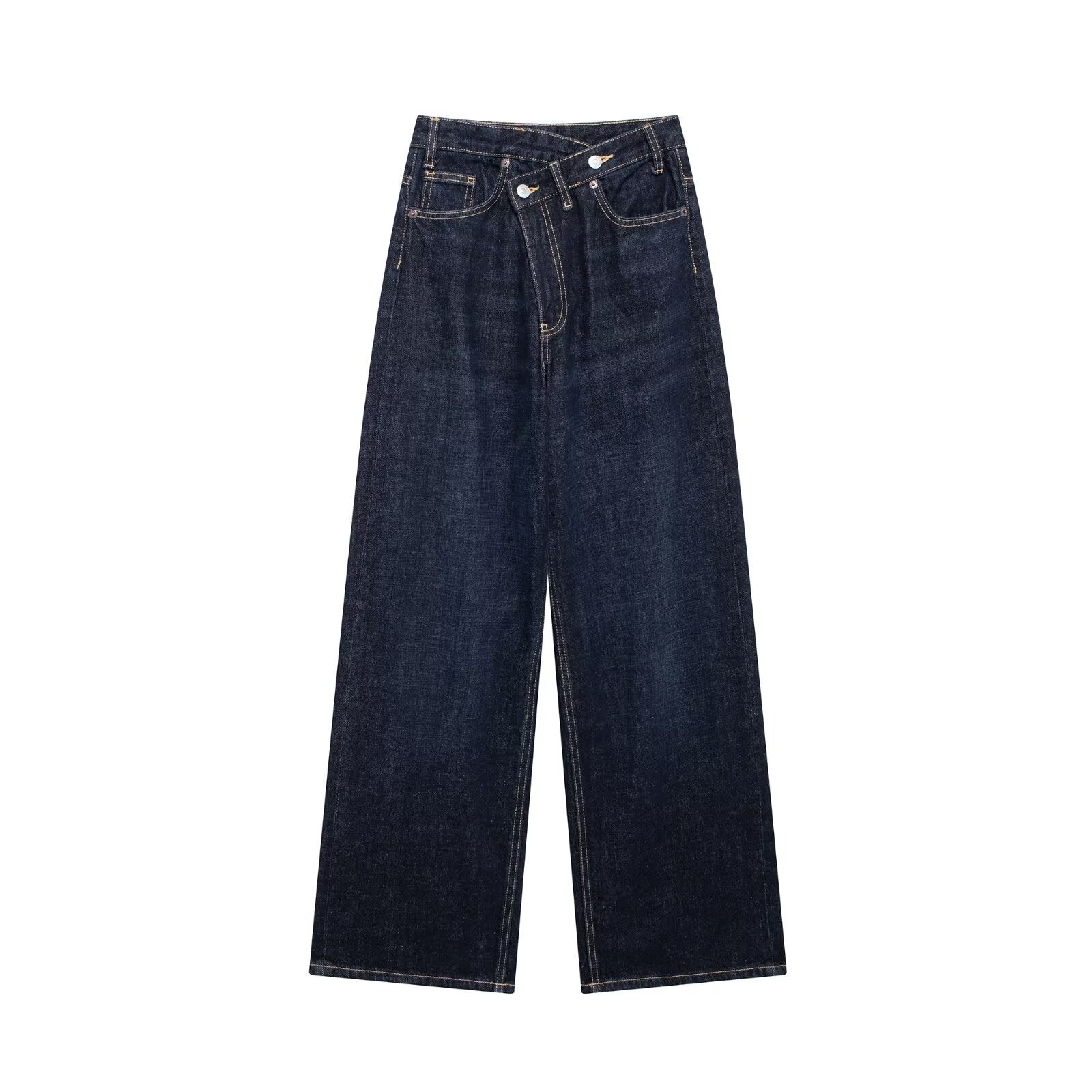 Women's High-Waisted Wide-Leg Jeans