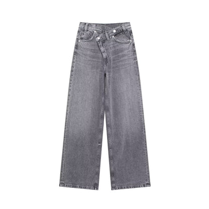 Women's High-Waisted Wide-Leg Jeans