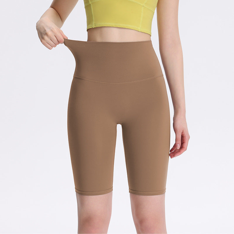 Women's High-Waisted Yoga Cycling Shorts Quick-Dry Fitness