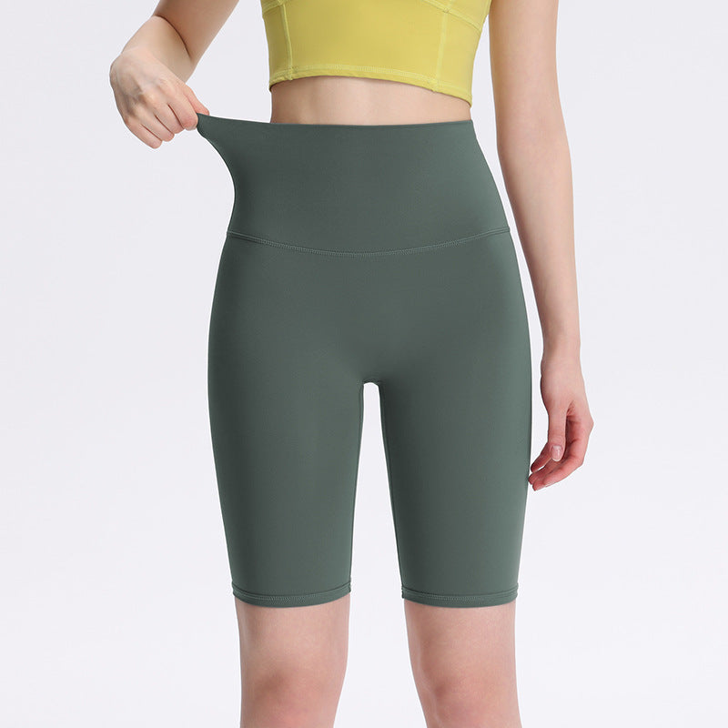 Women's High-Waisted Yoga Cycling Shorts Quick-Dry Fitness
