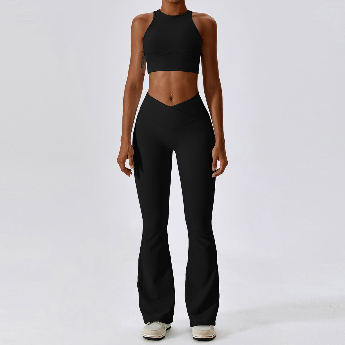 Women's High-Waisted Yoga with Tummy Control and Quick-Dry Fabric