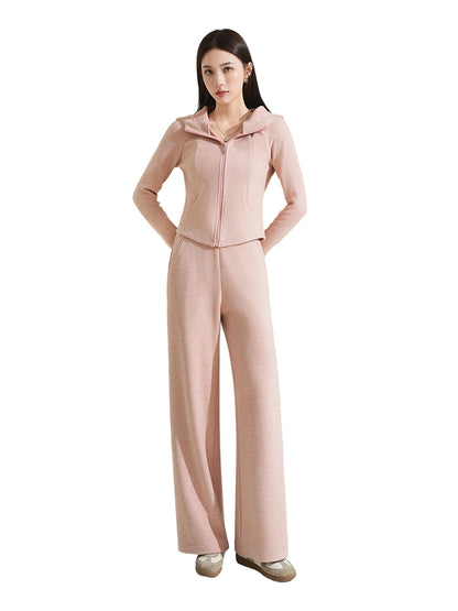 Women's Hooded Wool Blend Tracksuit