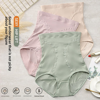 Women's Ice Silk High Waist Shaping Panties