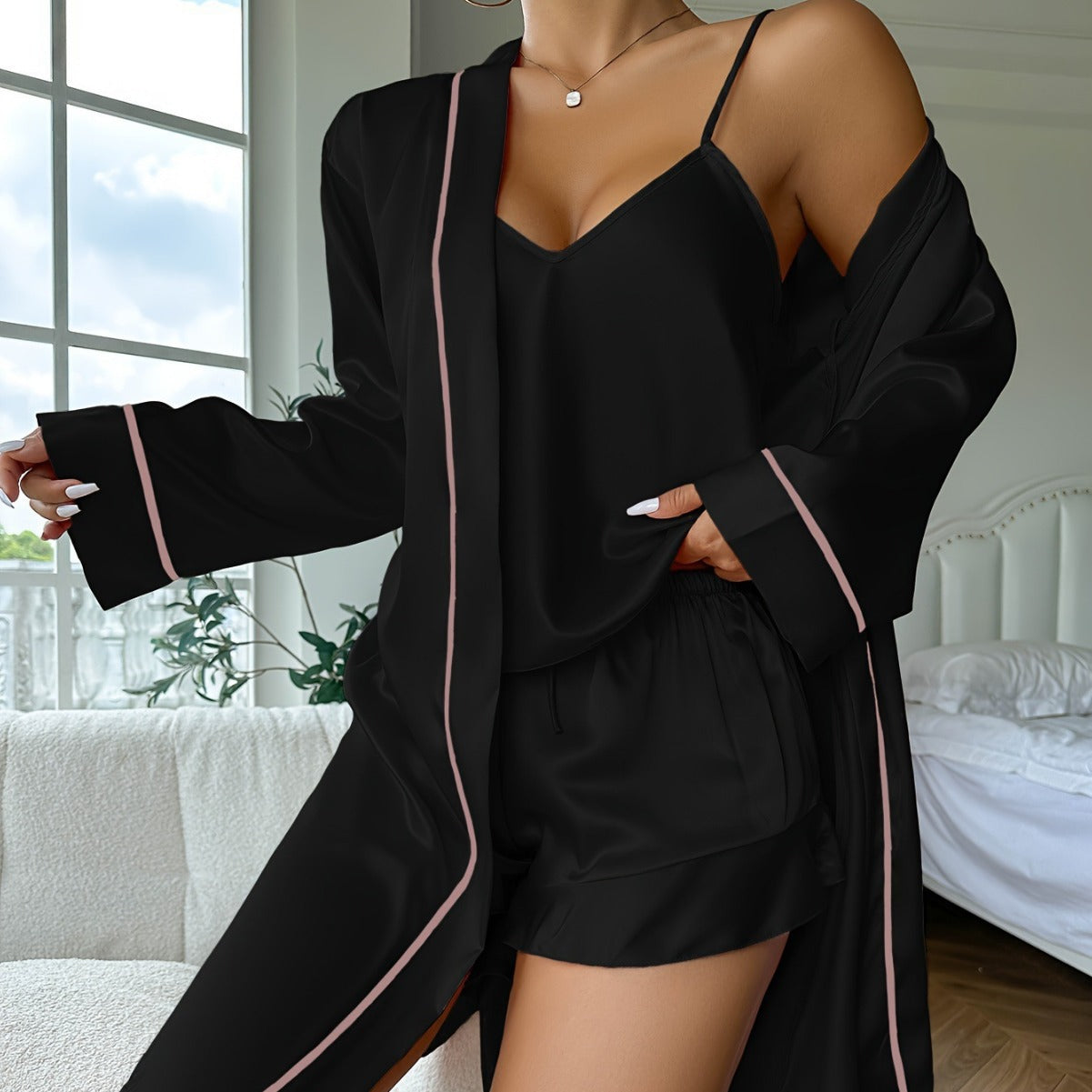 Women's Ice Silk Pajama Set