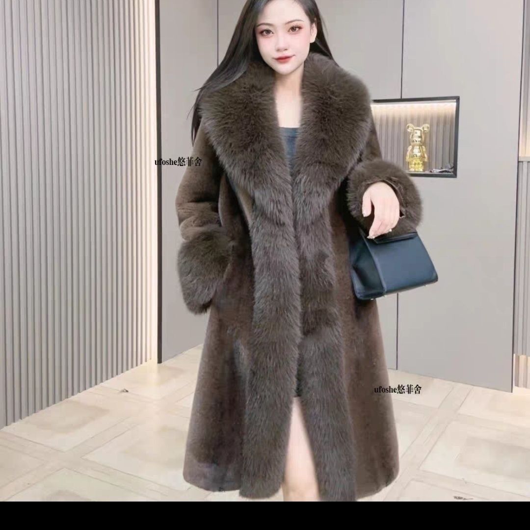 Women's imitation mink coat