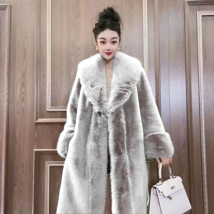 Women's imitation mink coat