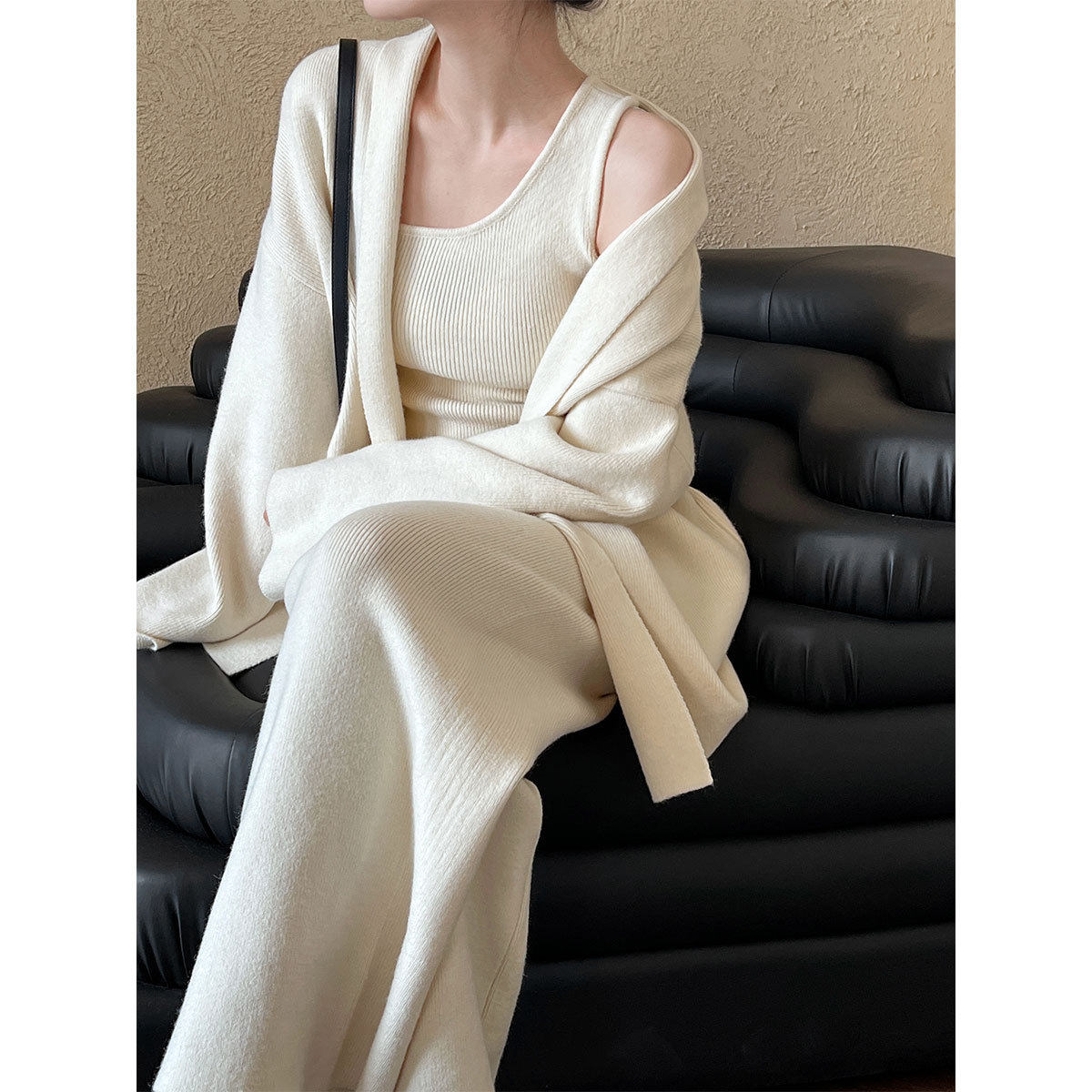 Women's Knit Cardigan and Pants Set