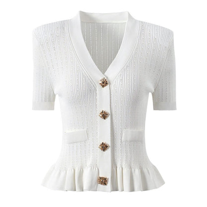 Women's Knit Cardigan and Skirt Set