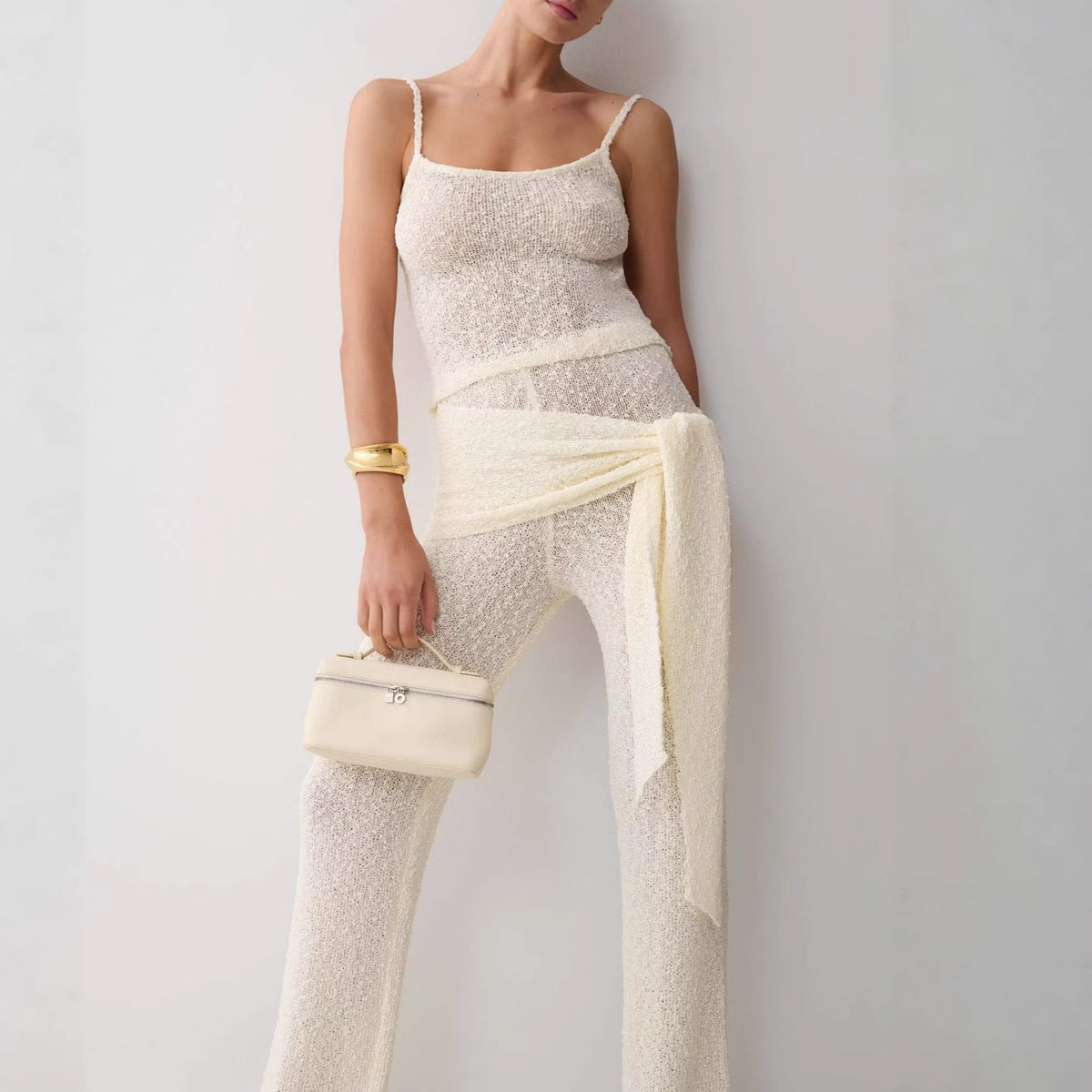 Women's Knit Tank Top and Trousers
