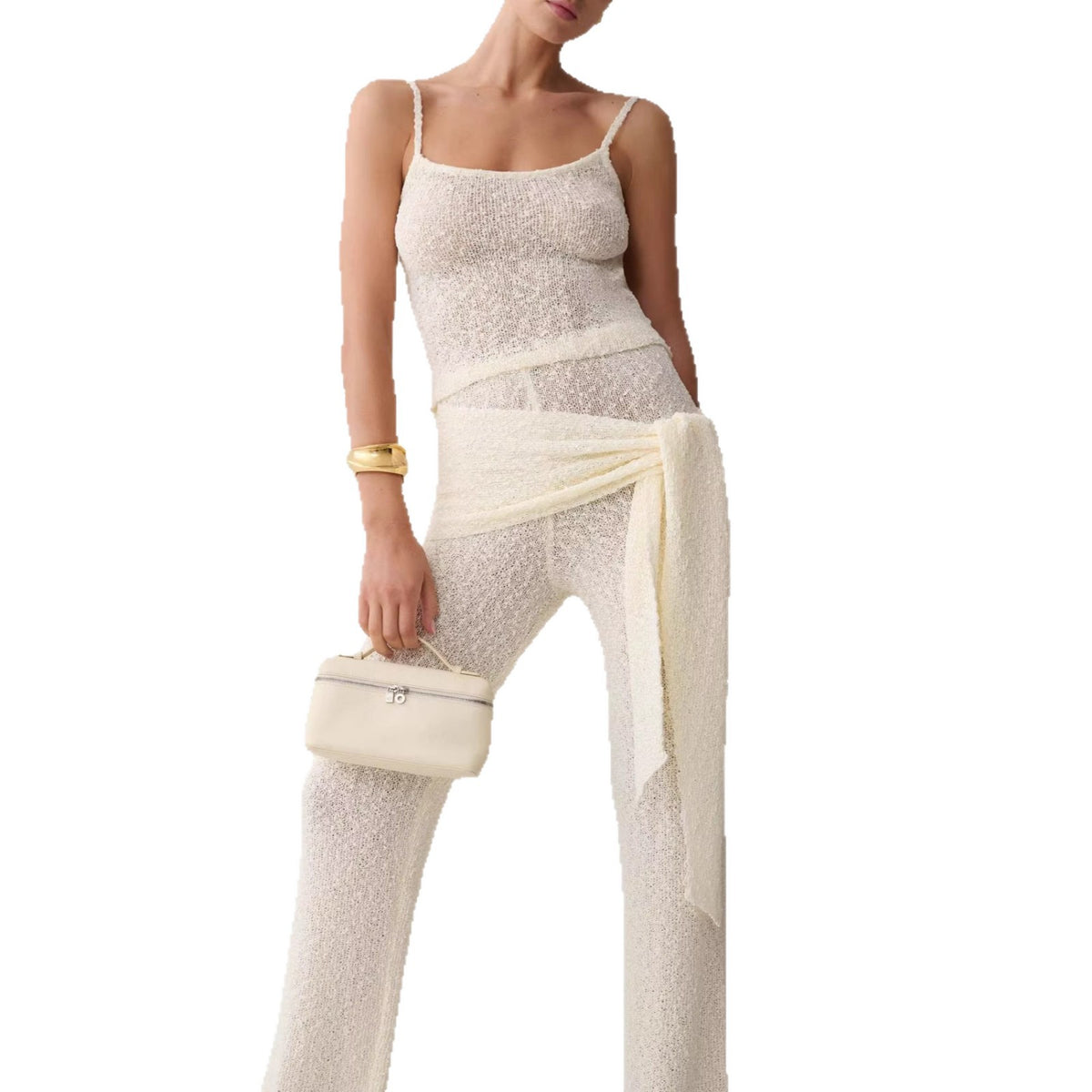Women's Knit Tank Top and Trousers