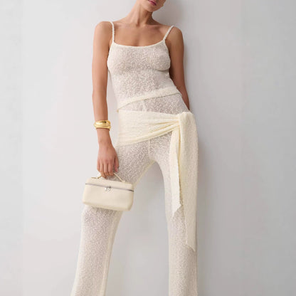 Women's Knit Tank Top and Trousers