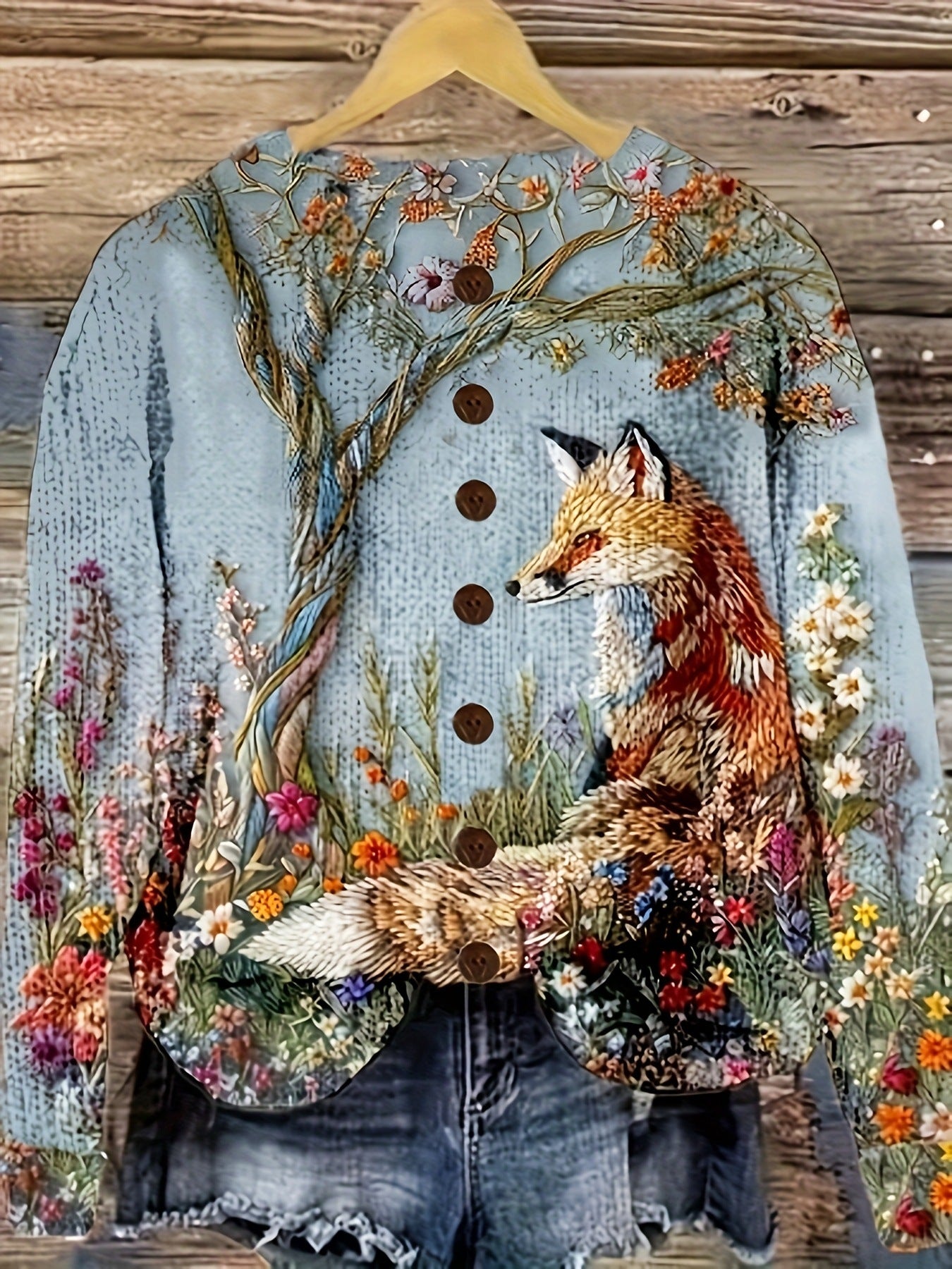 Women’s Knitted Cardigan – Oversized, Relaxed-Fit, Single-Breasted, Long-Sleeve Sweater Jacket