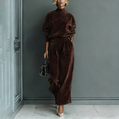 Women's knitted long-sleeved dress
